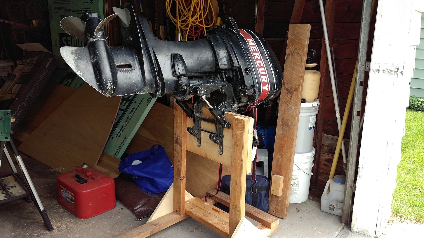 DIY Outboard Stand - Boat Build Project