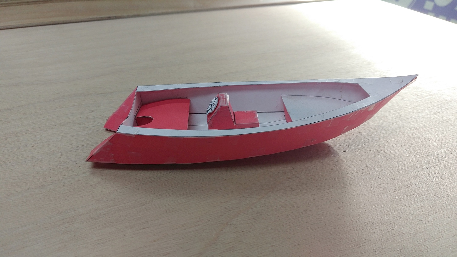 Paper Boat Model of the Tango Skiff 17