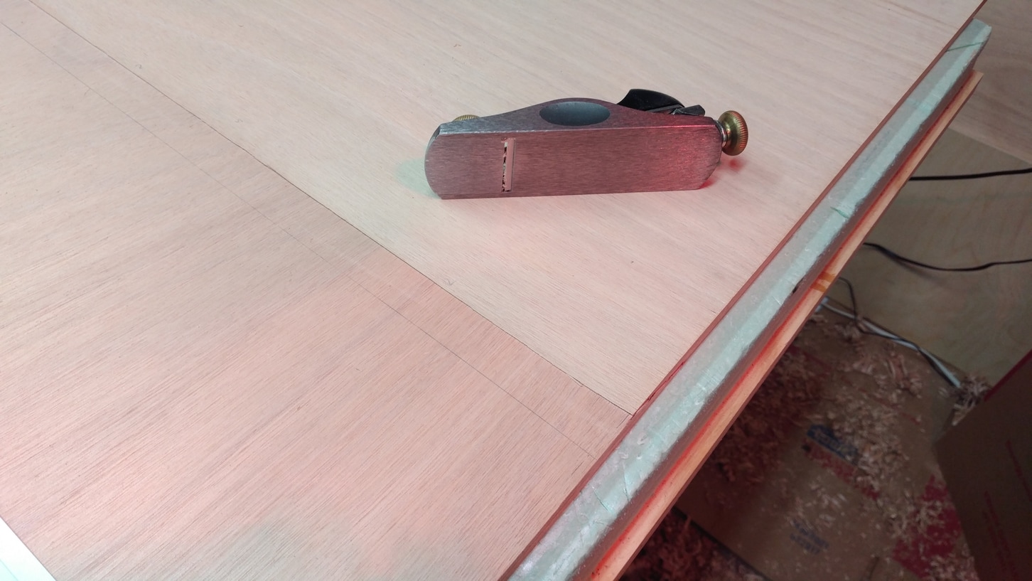 Scarfing Plywood with a Hand Plane - Boat Build Project